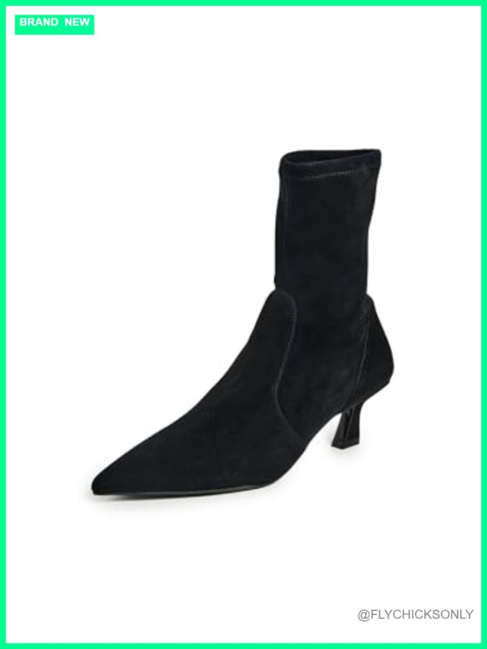 Stiletto Heel Leather Ankle Booties Pointed Toe Pull-On Women's Fall Boots